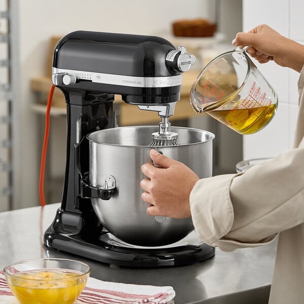 Stand Mixer Onyx Black Bowl-Lift with 8 Quart Capacity for Commercial Use