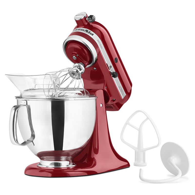 Stand Mixer Tilt Head Mechanism Polished Stainless Bowl Empire Red