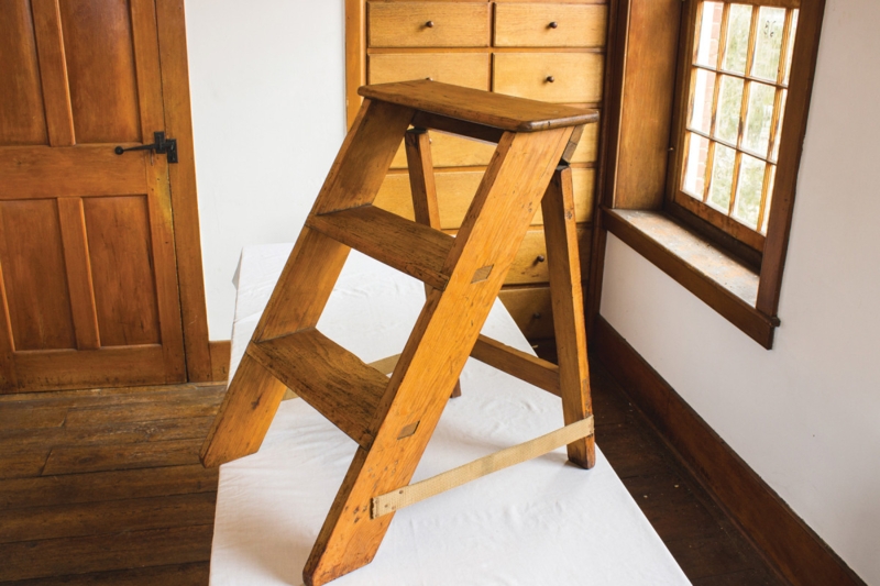 Step Stool Shaker Style Wood with Through Tenon Joinery