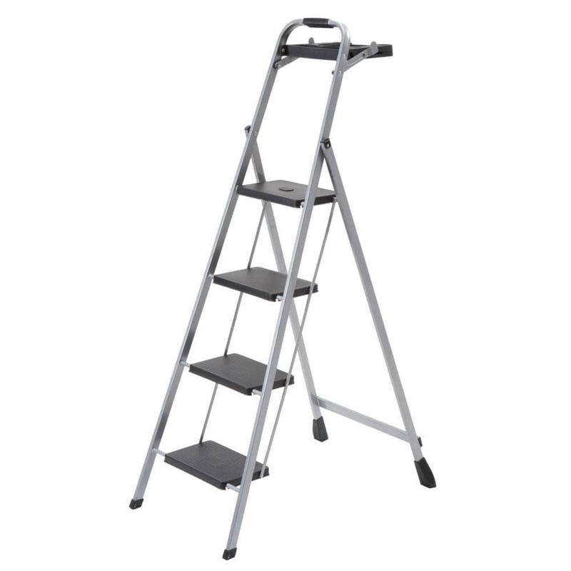 Step Stool Silver Skinny Profile with Project Tray