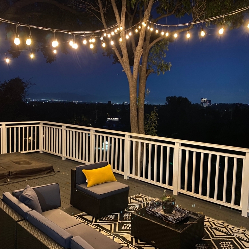String Lights Low Voltage Edison Bulbs for Urban Deck