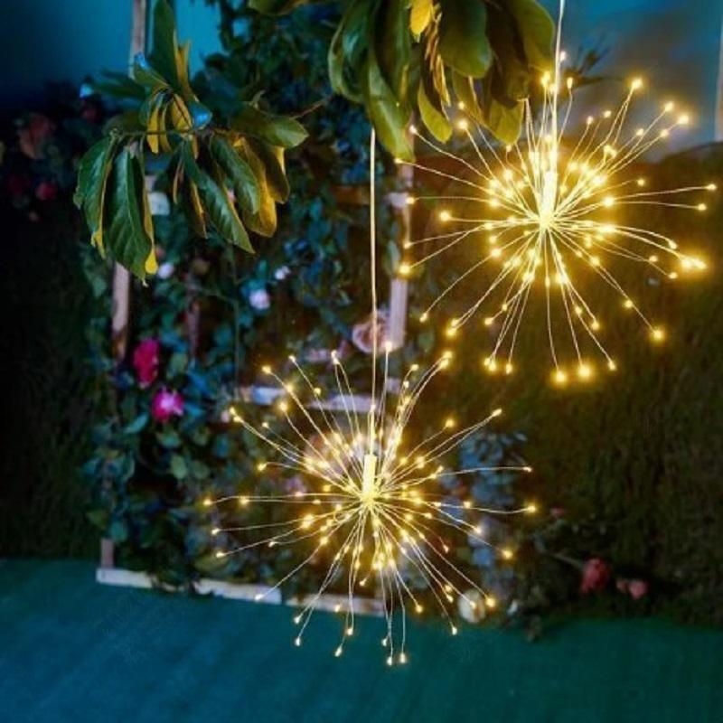 String Lights Starburst Copper Wire Firework Warm White Festival Decor