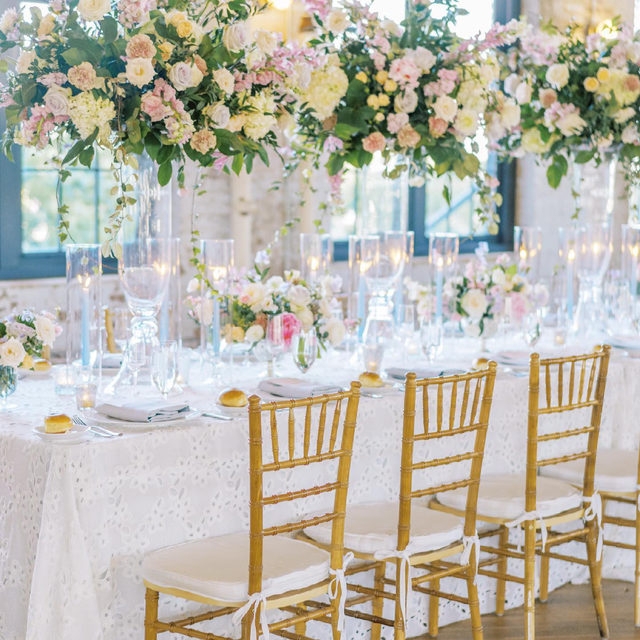 Tablecloth Eyelet Lace Floral Pattern Romantic
