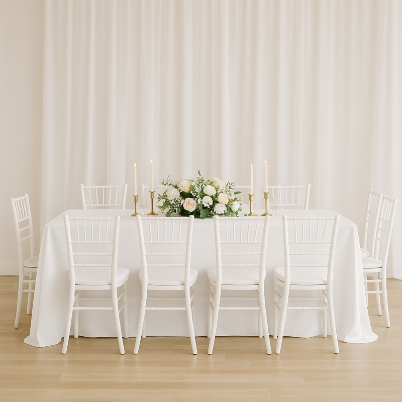 Tablecloth Floor Length Square Corners Formal Event