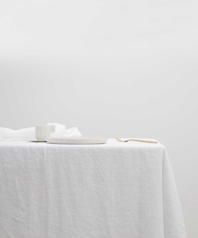 Tablecloth Linen Like Contemporary Composition Serene