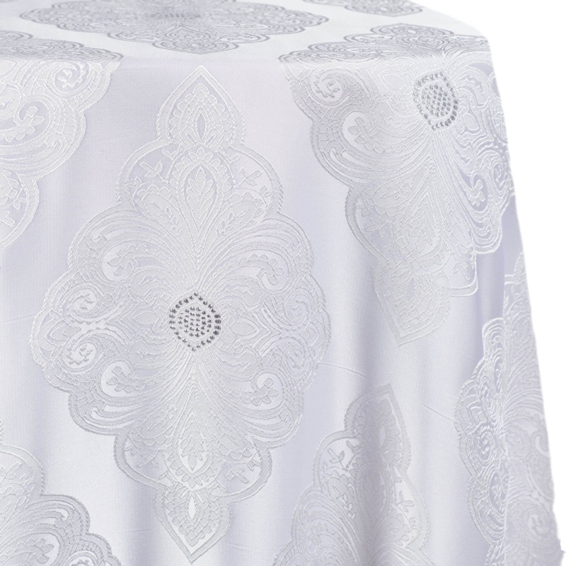 Tablecloth Medallion Pattern Embossed Texture Formal