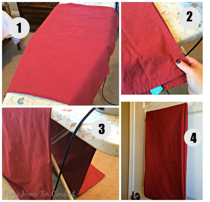 Tablecloth Red Textured Fabric Ironing Guide Traditional Dining Textiles