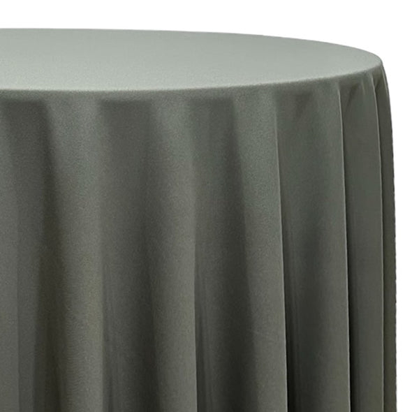 Tablecloth Scuba Fabric Gun Metal Grey Wrinkle-Free Modern Table Linen