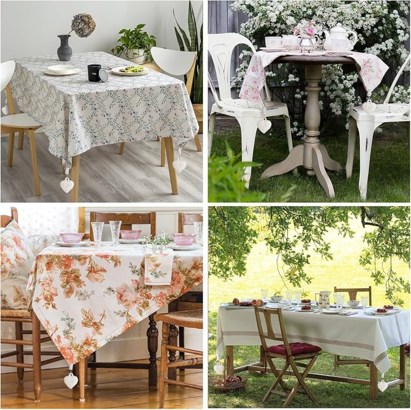 Tablecloth Weights Heart Shape Clip-On Metal Cottagecore Garden Party Decor