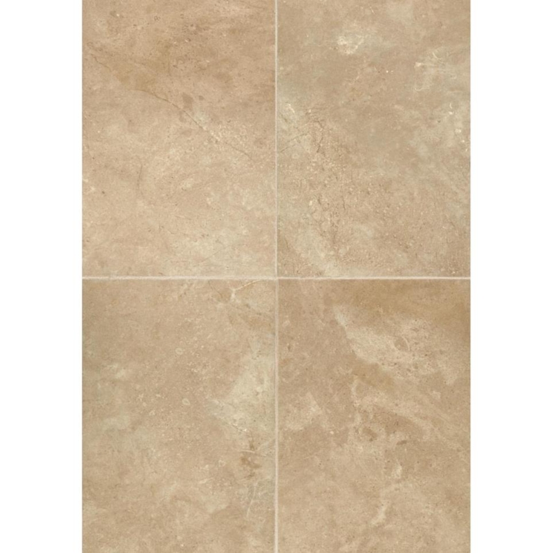Tile Beige Ceramic Stone Look Matte Finish Neutral