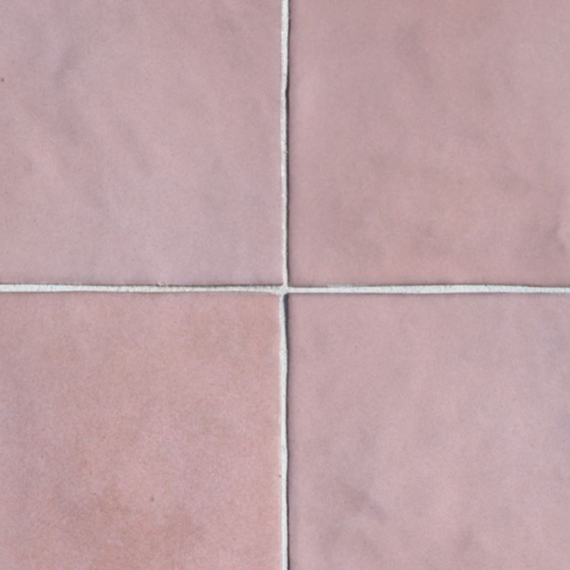 Tile Matte Square Uneven Surface Zellige Style Artisanal