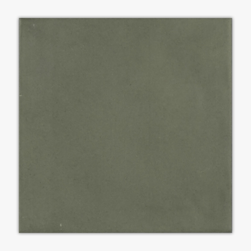 Tile Porcelain Square Matte Olive Green 6x6 Minimalist
