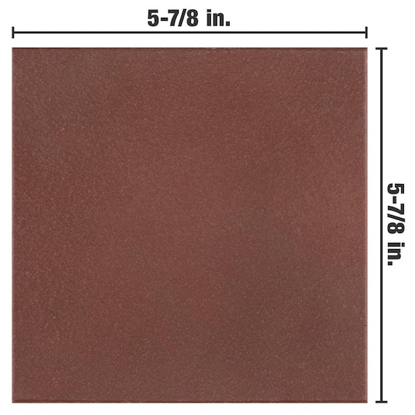 Tile Square Quarry Flame Red Matte Terracotta Rustic