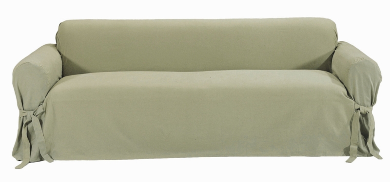 Twill One-Piece Sofa Slipcover  The Slipcover Company