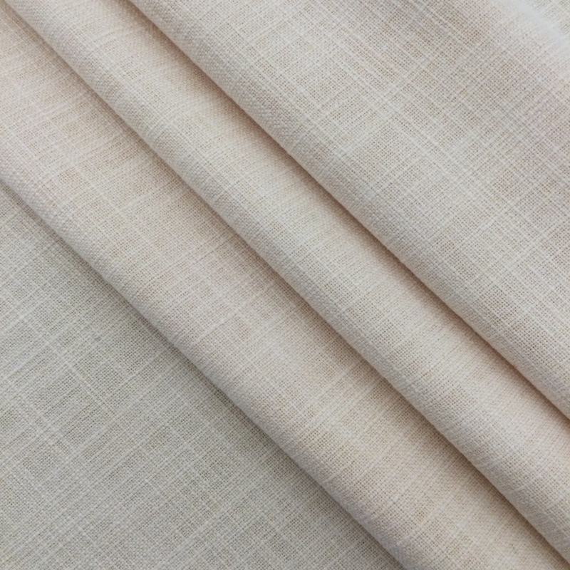 Upholstery Fabric Buttermilk Tone Slub Weave Natural