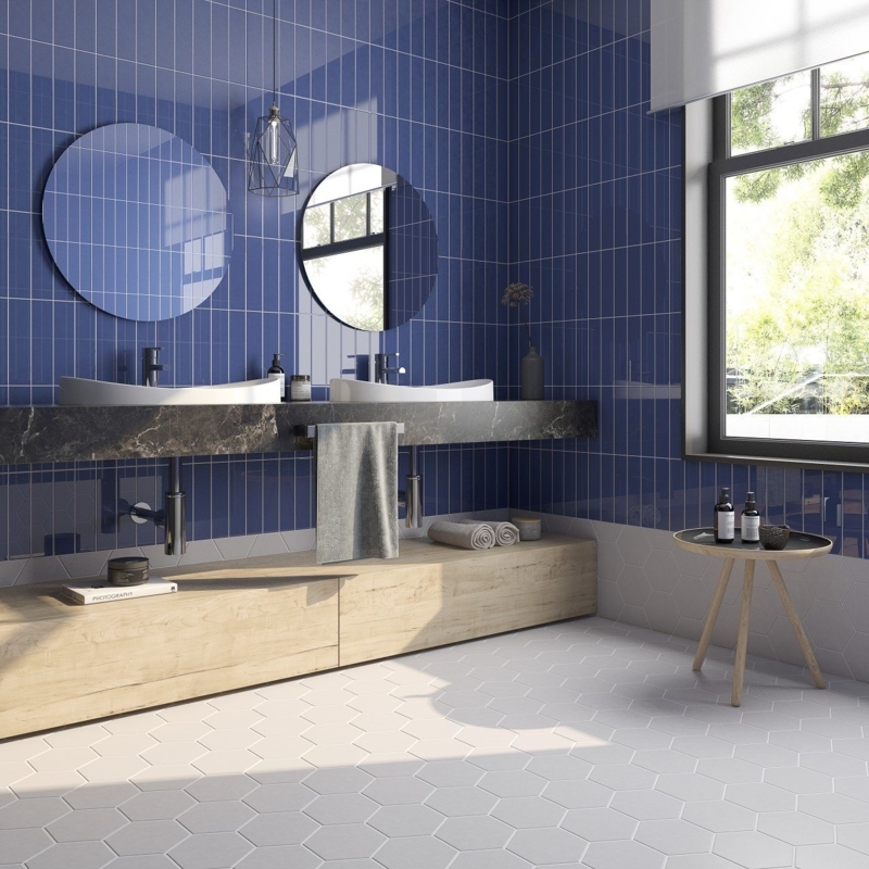 Venice Azul 4x24 Porcelain Tile Matte  Tilezz