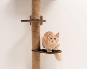 Vertical Cat Tree Wall Mount Sisal Scratcher Tower (53 chars)