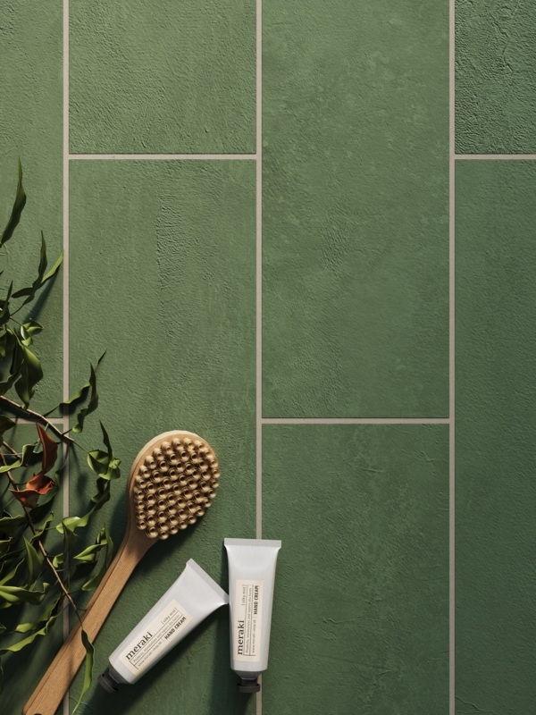 Wall And Floor Tile Matte Earthy Tone Large Format Plaster Texture Spa