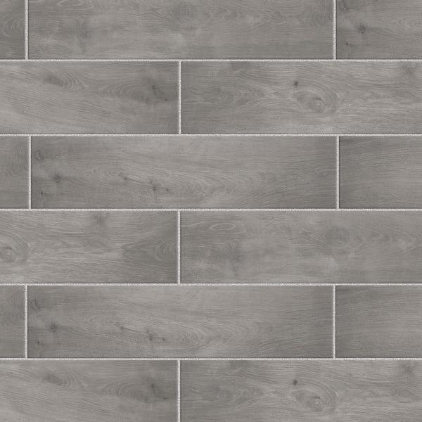 Wall And Floor Tile Wood Grain Texture Cool Grey Matte Ceramic