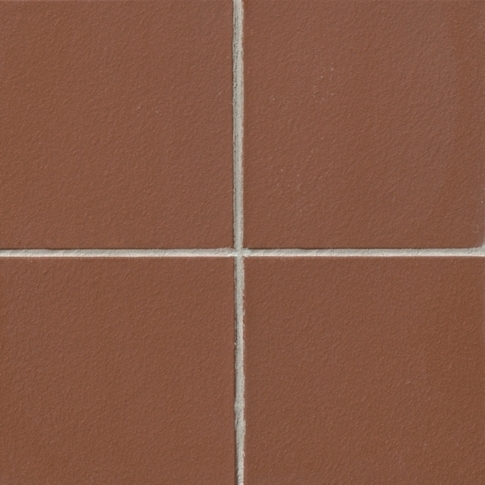 Wall Floor Tile Matte Terracotta Hue Ceramic Square Rustic Red Brown