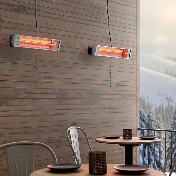Wall Mounted Electric Patio Heater, Infrared Industrial Balcony Heating.