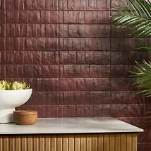 Wall Tile Matte Porcelain with Reworked Organic Texture