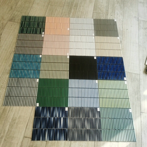 Wall Tile Multicolor Kit Kat Vertical Stripes Glossy Ceramic