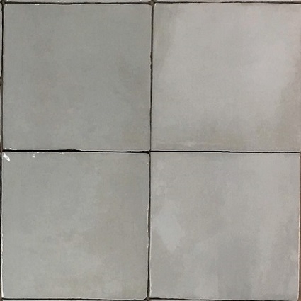 Wall Tile Sage Grey Glossy Ceramic Mottled Surface Subtle Variation