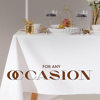 White Square Tablecloth 70x70 Fabric Like Sizing Guide