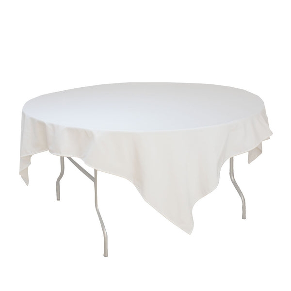 White Square Tablecloth Seamless Fabric Formal Banquet Versatile