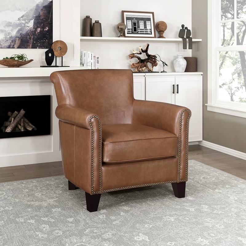 Accent Chair: Traditional Distressed Look with Tapered Legs