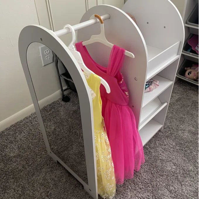 kidkraft dress up station pink Amazon Kidkraft Shelf Kidkraft Fashion Pretend Play Station Pink Wooden Light Up Dress-Up Station Anko Target Australia