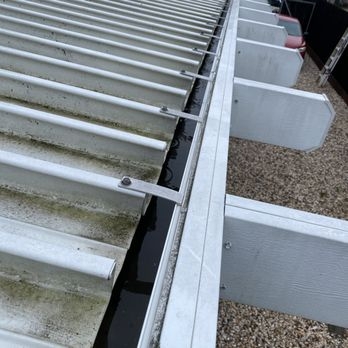 Awning White Corrugated Metal Panels with Integrated Drainage