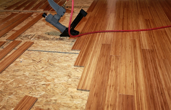 Bamboo Flooring Installation: Amber Vertical Grain Planks