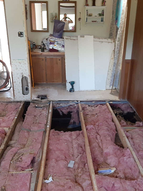 Bathroom Plumbing Renovation Layout Blue PEX Tubing Feature