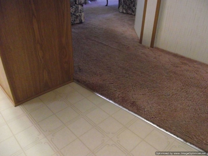 Carpet To Vinyl Transition Strip Plush Pile Mobile Home Flooring