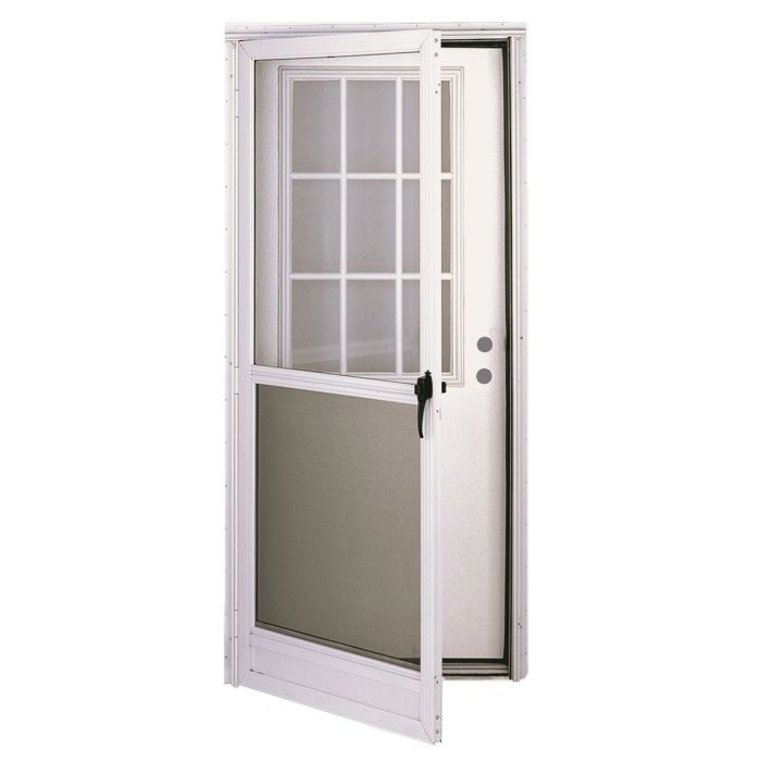 Combination Door with Nine-Lite Design and Integrated Storm Door