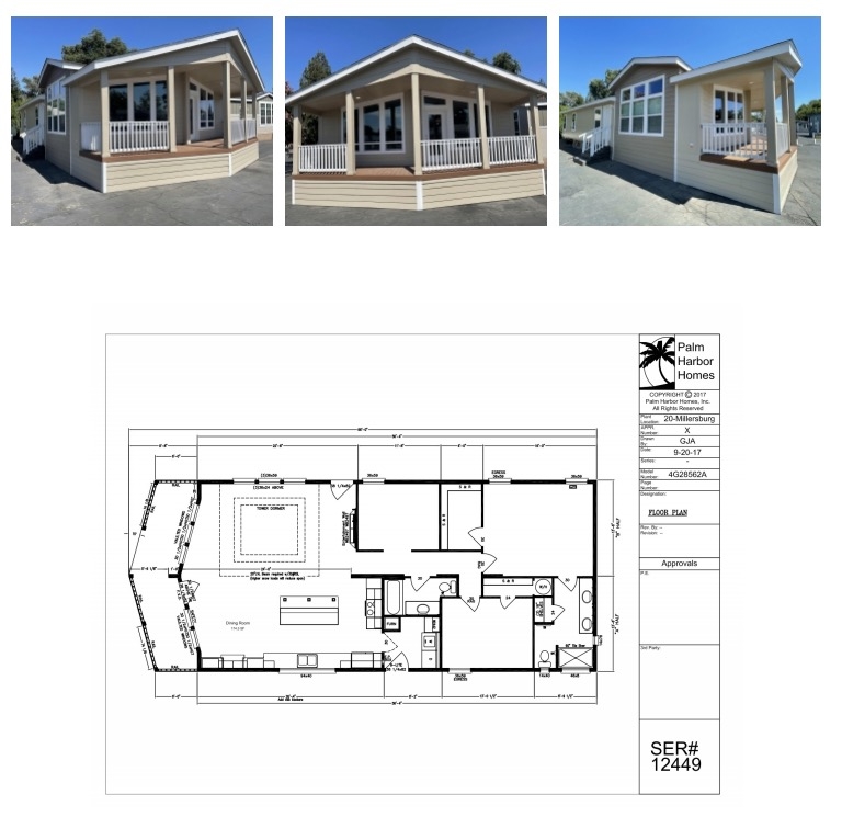 Covered Porch Design for Prefab Home with Gabled Roof and Lap Siding