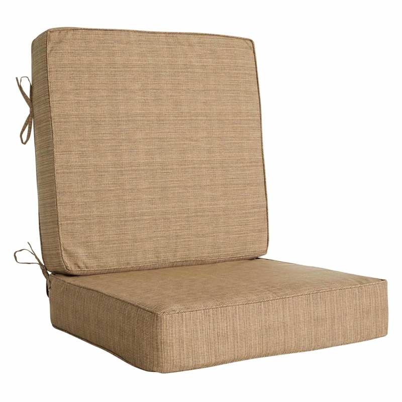 Deep Seat Cushion Birch Color Box Edge Neutral Patio Cushions