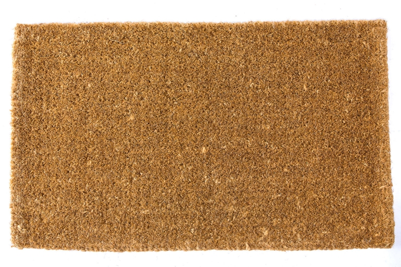 Dense Doormat Fibrous Texture Thick Pile Minimalist Natural Coco