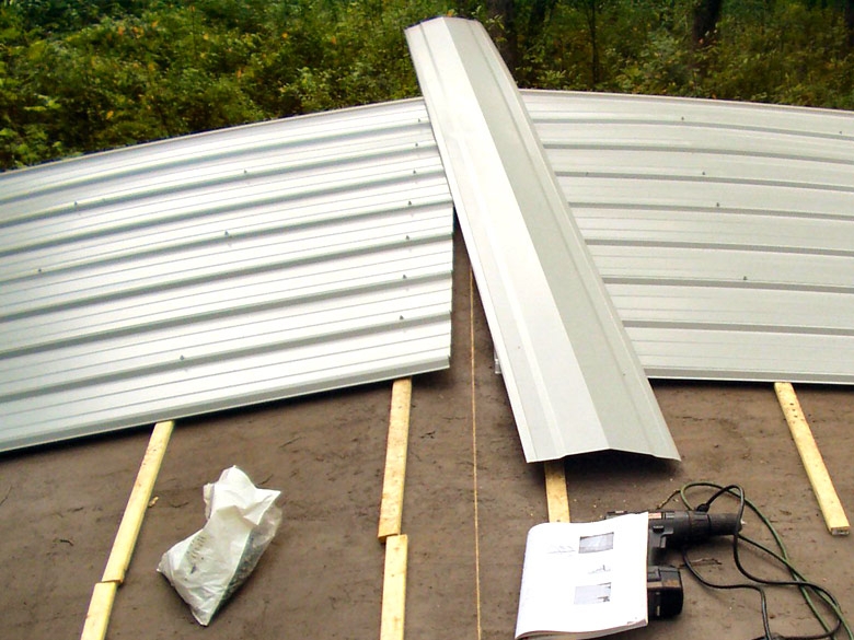 DIY Corrugated Metal Roofing Project with Furring Strips