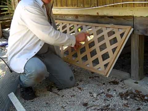 DIY Mobile home skirting design -- critter proof!