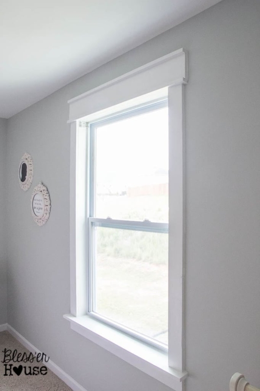 DIY Window Header Project with Wide Casing & Trim