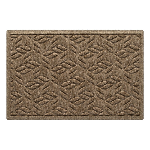 Doormat, Camel Raised Scraping Texture, Organic Motif Utility Rug
