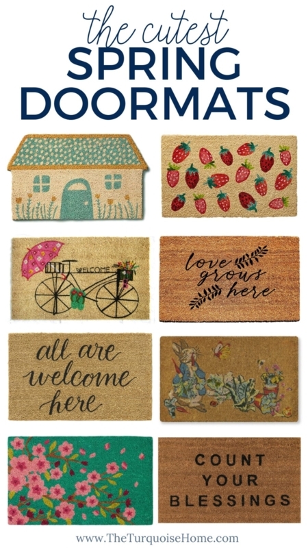 Doormat Collection With Fruit Pattern, Floral Motifs, Farmhouse Style