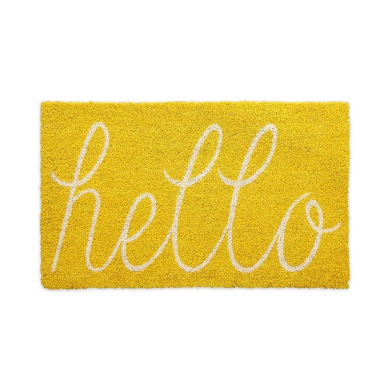 Doormat Cursive Hello Script Coarse Functional Pile Cheerful Welcome