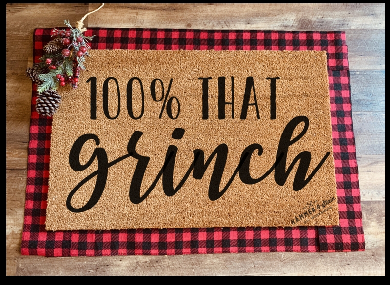 Doormat Holiday Typography Layered Look Coir Material (55)