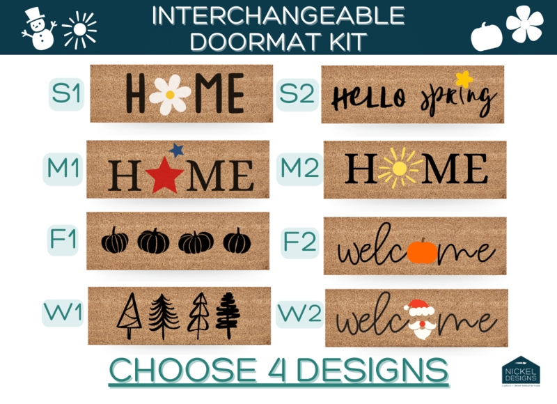 Doormat Inserts Interchangeable Seasonal Motifs Coir (53)