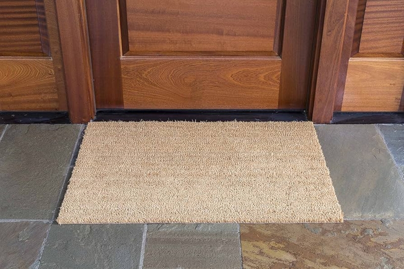 Doormat Low Profile Natural Tan Coarse Texture Outdoor