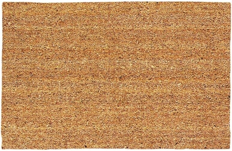 Doormat Plain Natural Tan Coir Minimalist Entryway Mat